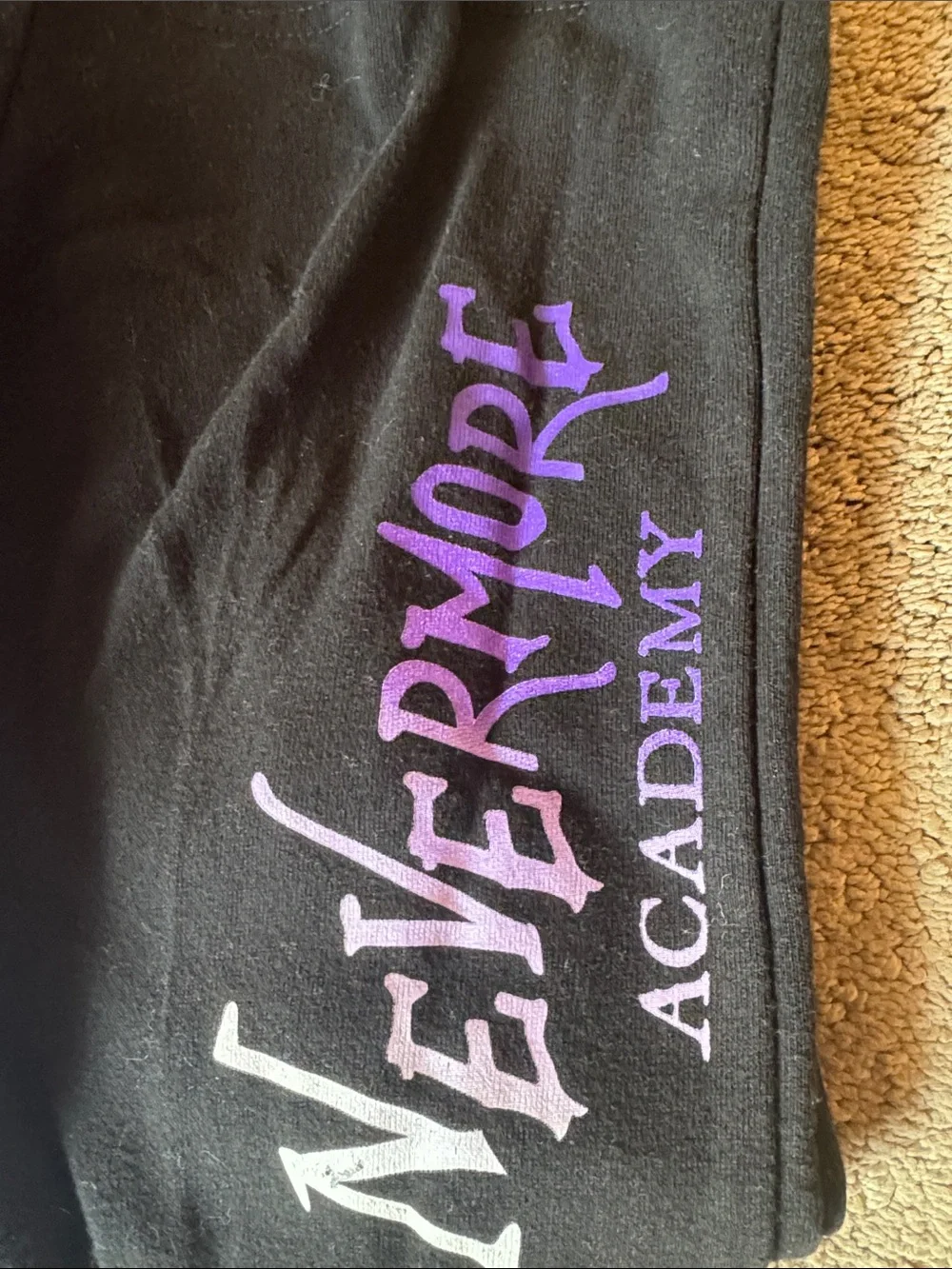 Nevermore Academy Graphic Tee & Joggers Set - Lavender & Black
